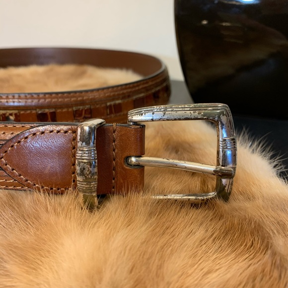 brown pga tour leather belt - Picture 2 of 5